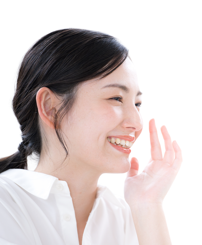 笑顔の女性